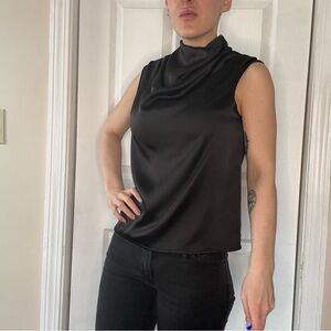 Rachel Zoe Black Sleeveless Blouse